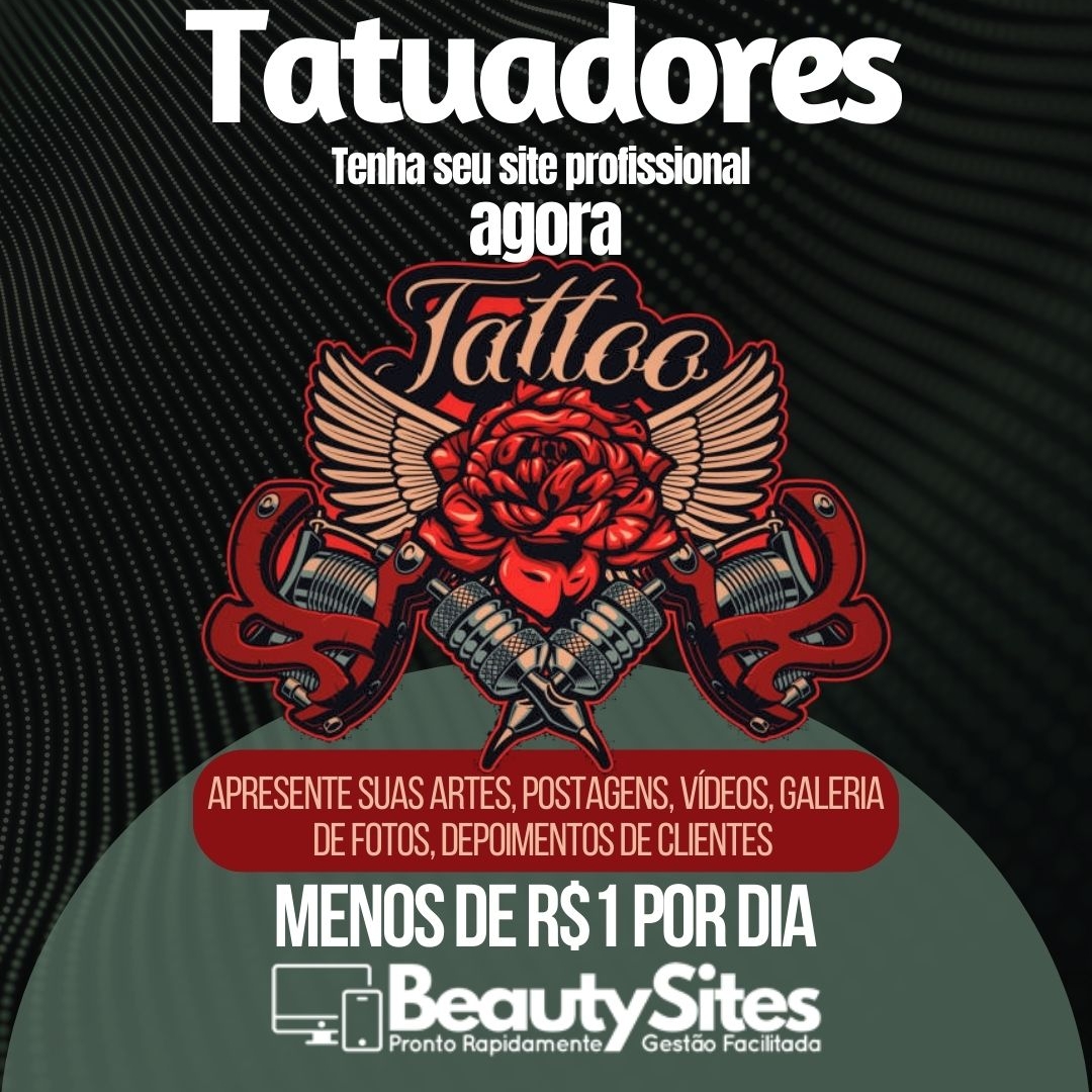 Tatuadores-Apresente sua arte em um site