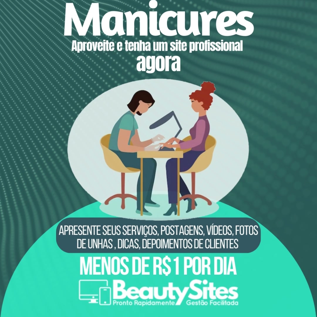 Site para Manicures-Mostre o seu serviço