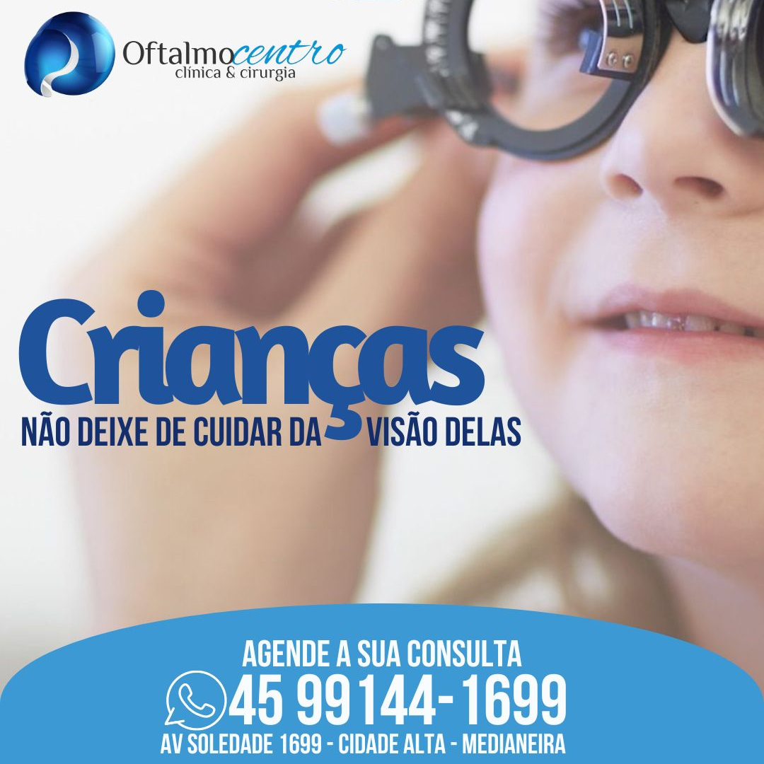 Crianças-Cuide da visão delas desde cedo