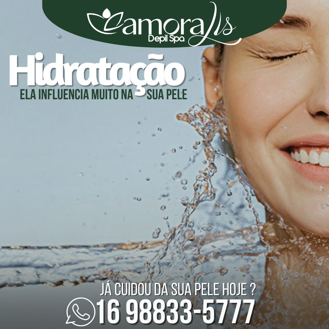 Hidratação-ela influência na sua pele