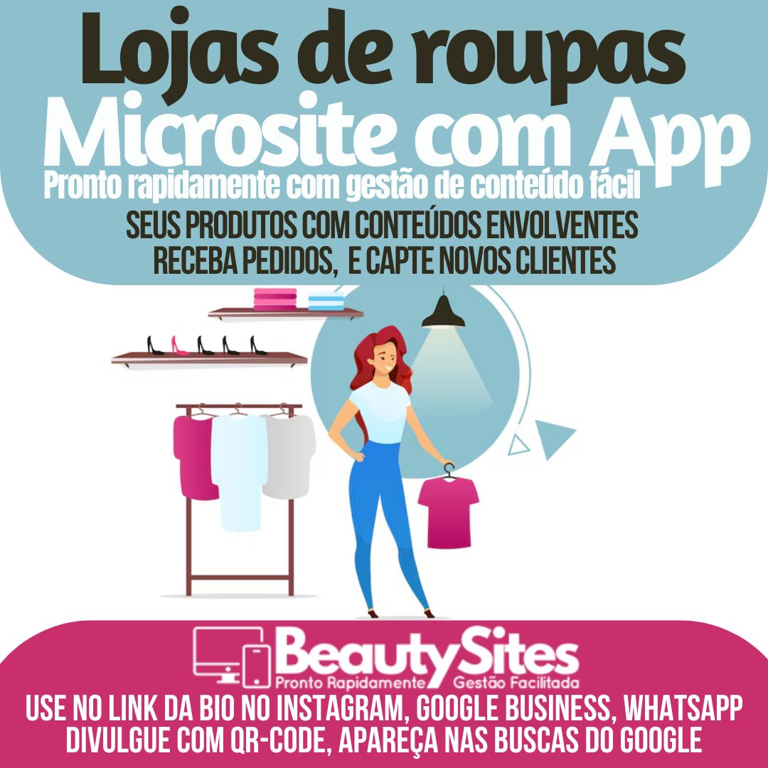 Microsite App para Lojas de Roupas: Transformando Vendas Online-Saiba mais