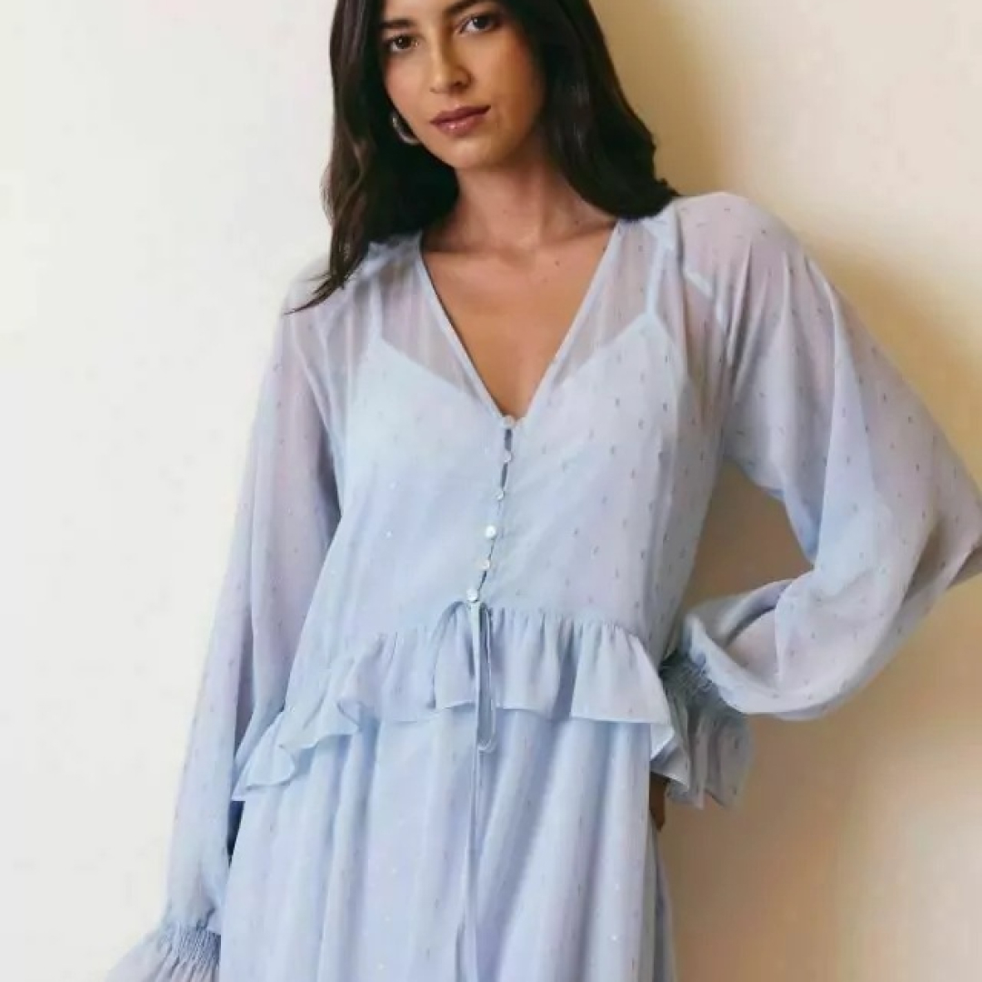 Vestido Boho Lurex- 