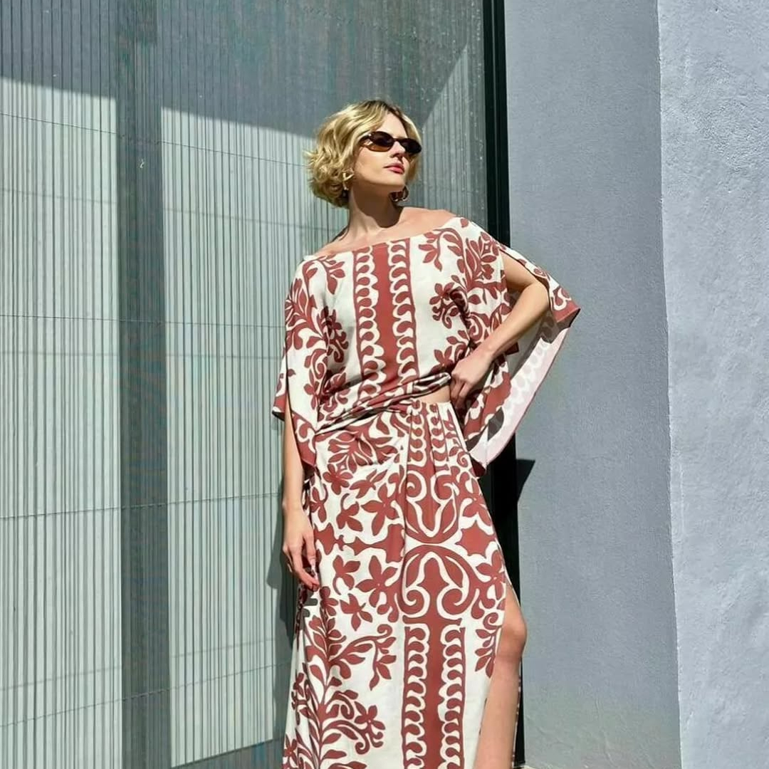 Vestido estampado- 